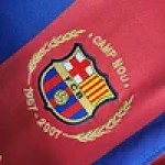 2007-08 Barcelona Retro Jersey 50-Years Anniversary